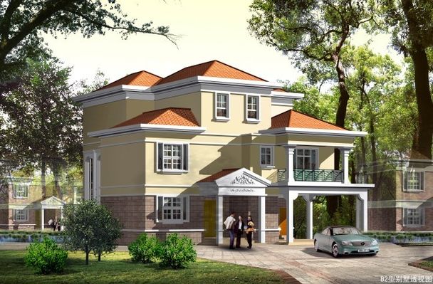 两层240方现代风格建筑设计自建房